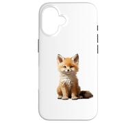 Cute Fox Theme Illustration Animal Lover Carcasa para iPhone 16