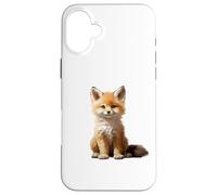 Cute Fox Theme Illustration Animal Lover Carcasa para iPhone 16 Plus