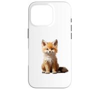 Cute Fox Theme Illustration Animal Lover Carcasa para iPhone 16 Pro