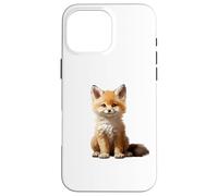 Cute Fox Theme Illustration Animal Lover Carcasa para iPhone 16 Pro MAX
