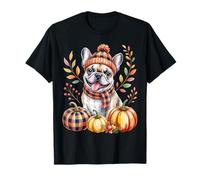 Cute French Bulldog Pumpkin Fall Thanksgiving Vibes Camiseta