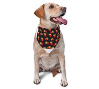 Cute French Fries Pattern Summer Dog Bandanas Girl Bulk Pet Bufanda Ajustable Triángulo Suave Baberos Accesorios para Pequeños Medianos Grandes Cachorros Gatos