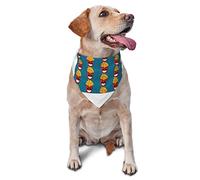 Cute French Fries Pattern Summer Dog Bandanas Girl Bulk Puppy Pañuelo Ajustable Triángulo Suave Baberos Accesorios para Cachorros Pequeños Medianos Grandes Gatos