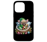 Cute Frenchie In Santa`s Little Helper Dog Costume Christmas Carcasa para iPhone 14 Pro MAX