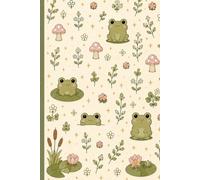 Cute Frog Cottagecore Composition Notebook: College Ruled | 120 Pages | 6 x 9