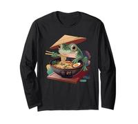 Cute Frog Eating Ramen Japanese Noodles Men Women Kids Manga Larga