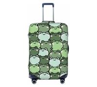 Cute Frog - Fundas de equipaje de viaje de dibujos animados - Fundas elásticas para maletas protectoras para equipaje de 18 a 32 pulgadas, Negro -, CH