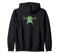 Cute Frog Funny Fitness Gym Workout Weightlifting Sudadera con Capucha