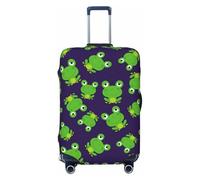 Cute Frog Funny - Fundas protectoras elásticas para equipaje de viaje, color azul marino, de 45,7 a 81,3 cm, Black, M