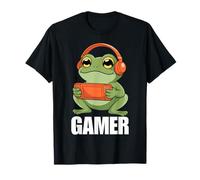 Cute Frog Gamer Handheld Console Boys Kids Camiseta
