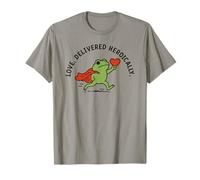 Cute Frog Hero Retro Love Humor Wholesome Romantic Art Camiseta