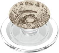 Cute Frog Mushroom Moon Witchy Fairy Grunge Vintage Graphic PopSockets PopGrip para MagSafe
