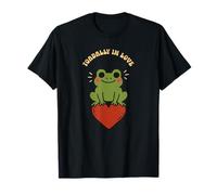 Cute Frog Valentine's Day Pun Toadally In Love Meme Camiseta