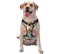 Cute Frog Wearing A Suit - Arnés para perro, sin tirones, ajustable, reflectante, Oxford, fácil control, arnés para perro mediano y grande