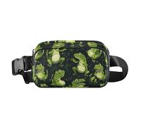 Cute Frogs in Night - Riñonera para mujeres y hombres, bolsa deportiva cruzada multiusos con correa ajustable para entrenamiento, correr, senderismo, lindas ranas en la noche, talla única, Lindas