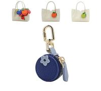 Cute Fruit Coin Purse Bag Charm Accessories, Strawberry Coin Purse, Fruit Coin Purse Keychain, Waterproof Leather Fruit Bag Charm for Girl Women (02)