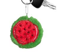 Cute Fruit Wallet - Mini Bag Purse Key-Chain Small Storage Bag Women's Round Shape Coin Purse Fruits Shape Soft Fabric Compact Pouch | Portable Wallet for Travel Shopping, rojo sandía, Ver descripción