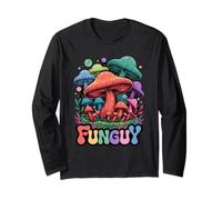 Cute Fungi Fun Guy Juego de Palabras de Hongos Kawaii Pastel Estética Manga Larga