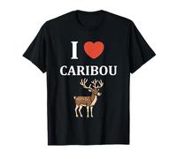 Cute Funny caribous Animals Little Simple i Love Caribou Camiseta