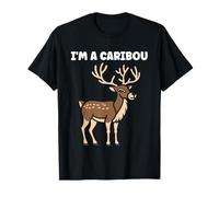 Cute Funny caribous Animals Little Simple I'm a Caribou Camiseta