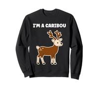 Cute Funny caribous Animals Little Simple I'm a Caribou Sudadera