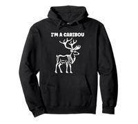 Cute Funny caribous Animals Little Simple I'm a Caribou Sudadera con Capucha