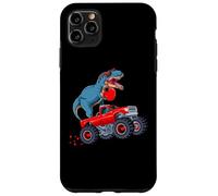 Cute Funny Dinosaur T-Rex Dino Monster Truck Hearts Carcasa para iPhone 11 Pro Max