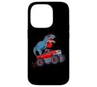Cute Funny Dinosaur T-Rex Dino Monster Truck Hearts Carcasa para iPhone 14 Pro