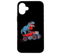Cute Funny Dinosaur T-Rex Dino Monster Truck Hearts Carcasa para iPhone 16 Plus