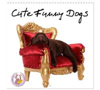 Cute Funny Dogs (calendario de pared 2026 12" x 24" / 30 x 60 cm (abierto)) CALVENDO 12 Month Wall Calendar