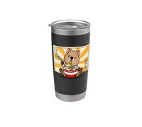 Cute Funny Kawaii Kids Boys Girl Japanese Ramen Quokka Lover Vaso térmico de acero inoxidable de doble pared