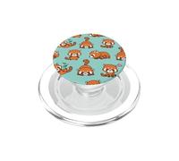 Cute Funny Kawaii Womens Girls Kids Red Panda Lover Pattern PopSockets PopGrip para MagSafe