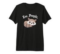Cute Funny Napping EW People Raccoon Lover Camiseta Premium