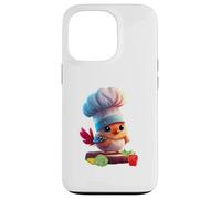 Cute Funny Restaurant Chef Bird Yes Chef Carcasa para iPhone 13 Pro