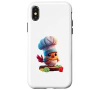 Cute Funny Restaurant Chef Bird Yes Chef Carcasa para iPhone X/XS