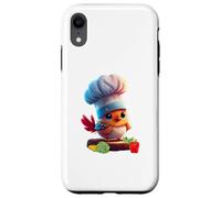 Cute Funny Restaurant Chef Bird Yes Chef Carcasa para iPhone XR