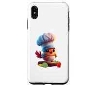 Cute Funny Restaurant Chef Bird Yes Chef Carcasa para iPhone XS MAX