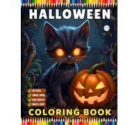 Cute Funny Spooky Halloween Coloring Book for Adults Kids Boys Girls Young Teens Funny Halloween Ghost Mummy Witch Scarecrows Coloring Activity Book ... Pages Gift for Children Halloween Party