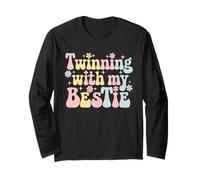 Cute Funny Twinning With My Bestie Women Girls Kids Manga Larga