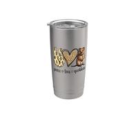 Cute Funny Womens Girls Kids Peace Love Quokka Lover Vaso térmico de acero inoxidable de doble pared