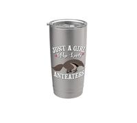 Cute Funny Womens Kids Girl Who Loves Anteater Lover Vaso térmico de acero inoxidable de doble pared