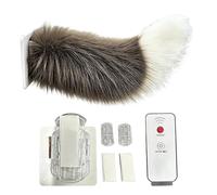 Cute Fuzzy Moving Tail, Rechargeable Cute Remote Control Decoration | Car Exterior Decoration for Rv Suv Travel Motorcycle Home Trip Holiday Birthday Party Vehicles Realistic Touch to Your Vehicl