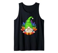 Cute Garden GNOME with Lotus Flower For Mom & Yoga Teacher Camiseta sin Mangas