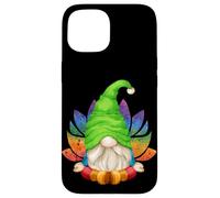 Cute Garden GNOME with Lotus Flower For Mom & Yoga Teacher Carcasa para iPhone 15