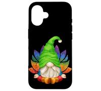 Cute Garden GNOME with Lotus Flower For Mom & Yoga Teacher Carcasa para iPhone 16