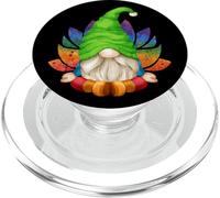 Cute Garden GNOME with Lotus Flower For Mom & Yoga Teacher PopSockets PopGrip para MagSafe