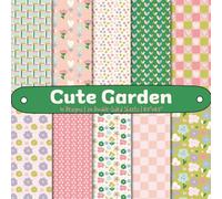 Cute Garden Scrapbook Paper Craft Pad: 10 Floral & Pattern Designs, 20 Double-Side Sheets Printed on 8.5"x8.5" Size Paper With Premium Full Colors. ... Collage, Decoupage, Gifts Wrapping, DIY Etc.