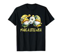 Cute Gardening Gnome Graphic Make A Little Wish Dandelion Camiseta