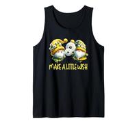 Cute Gardening Gnome Graphic Make A Little Wish Dandelion Camiseta sin Mangas