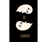 Cute Gemini Zodiac Notebook - 6x9 Lined Journal with Ghost Twin Astrology Design & Constellation, 150 Pages, Astrology Gift for Teens & Adults, Kawaii ... Birthday Gift (Spooky Cute Zodiac Signs)